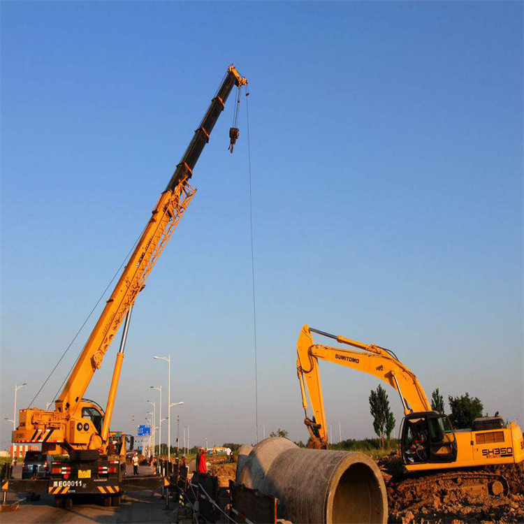 殷都挖机用吊车怎么吊